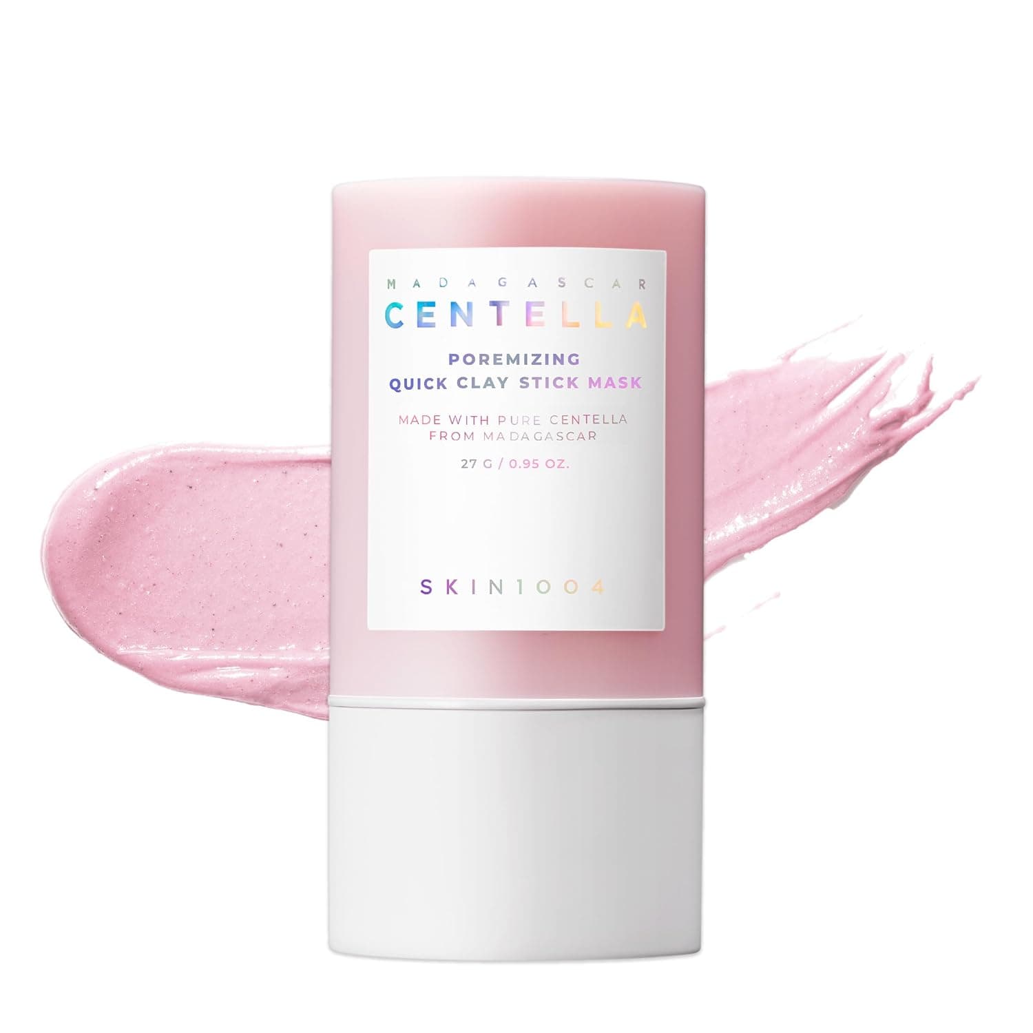SKIN1004 Poremizing Quick Clay Stick Mask, Face Mask Skincare for Pore Minimizing, Facial Clay Mask with Centella, Pore Minimizer for Sebum Control, Pink Mud Mask, Korean Skin Care, 0.95 oz / 27g 1