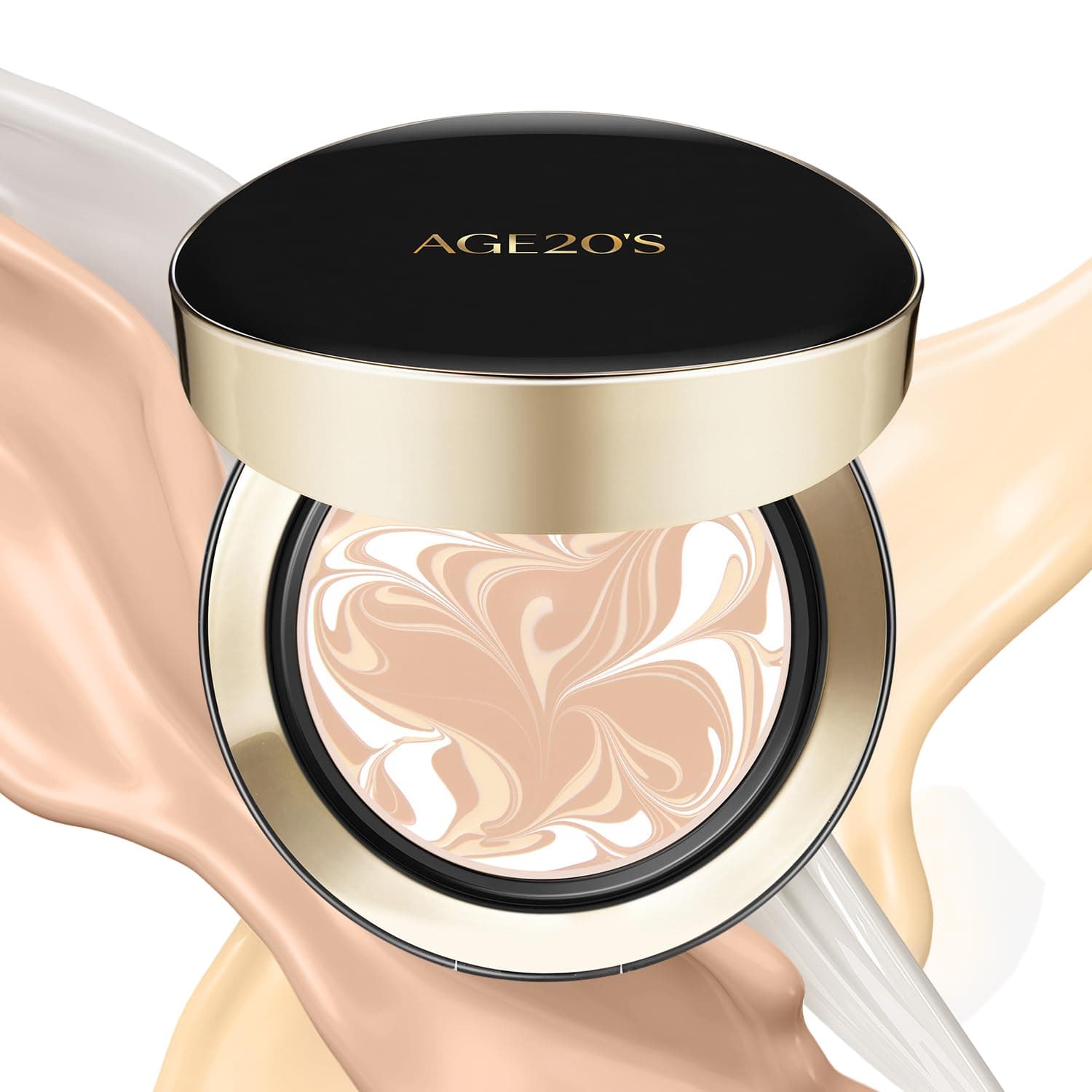 AGE20'S Signature Essence Pact SPF 50+ | Pack of 1 | 13C PORCELAIN | Cream Foundation, Dewy Finish, Natural Coverage | Korean Cushion Foundation 1