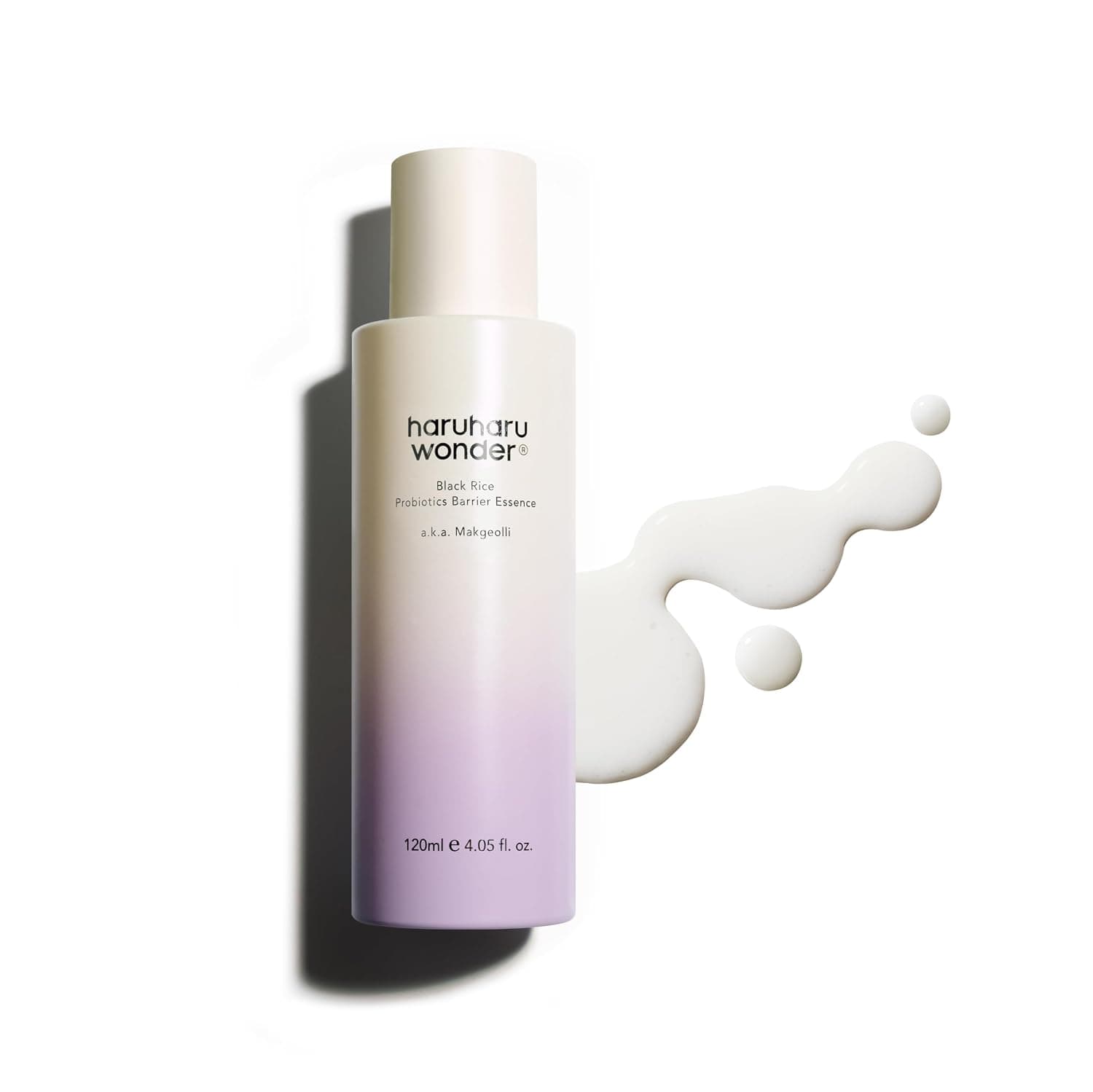 haruharu Wonder Black Rice Probiotics Barrier Essence, 4.05 fl.oz, Skin Flooding & Layering, Strengthens Skin Barrier, Moisturizes, Glowy Radiant Skin, Non-Comedogenic, Vegan Korean Skincare
