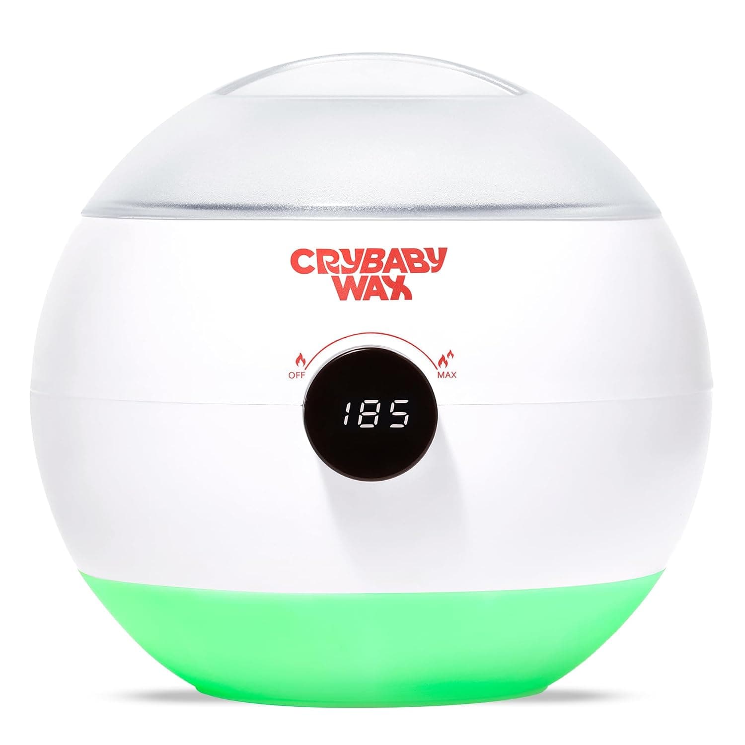 Crybaby Wax The Meltdown Machine Wax Warmer | Digital Temperature Display, 17 oz Hard or Soft Wax Capacity, Fast-Heating Wax Pot with Removable Silicone Liner