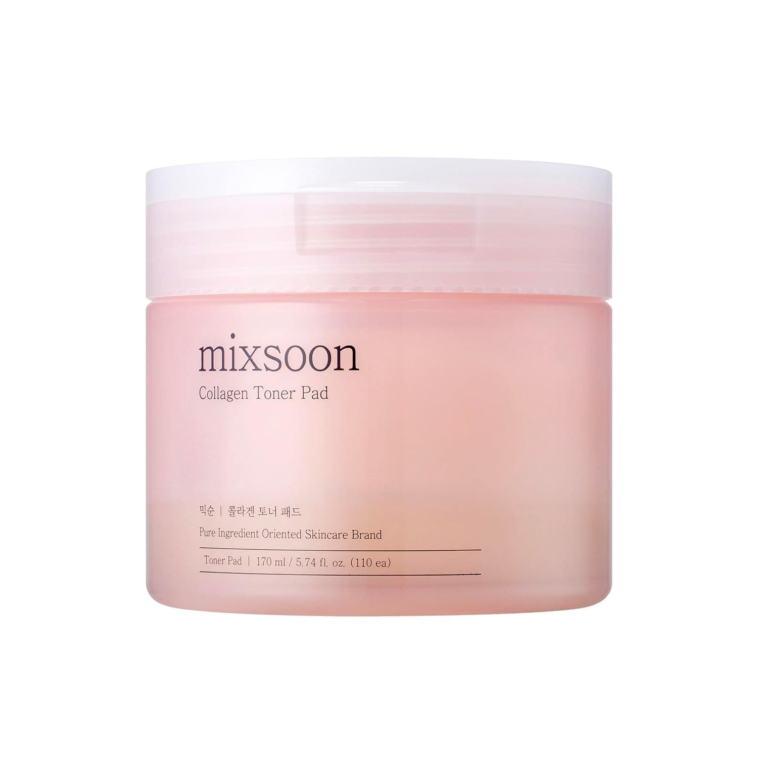 mixsoon Collagen Toner Pad - Hyaluronic Acid, Hydrating, Firming and Smoothing Facial Pads, Gentle Daily Care for Elastic, Radiant Skin 170ml / 5.74 fl.oz. Korean Glass Skin Care 1