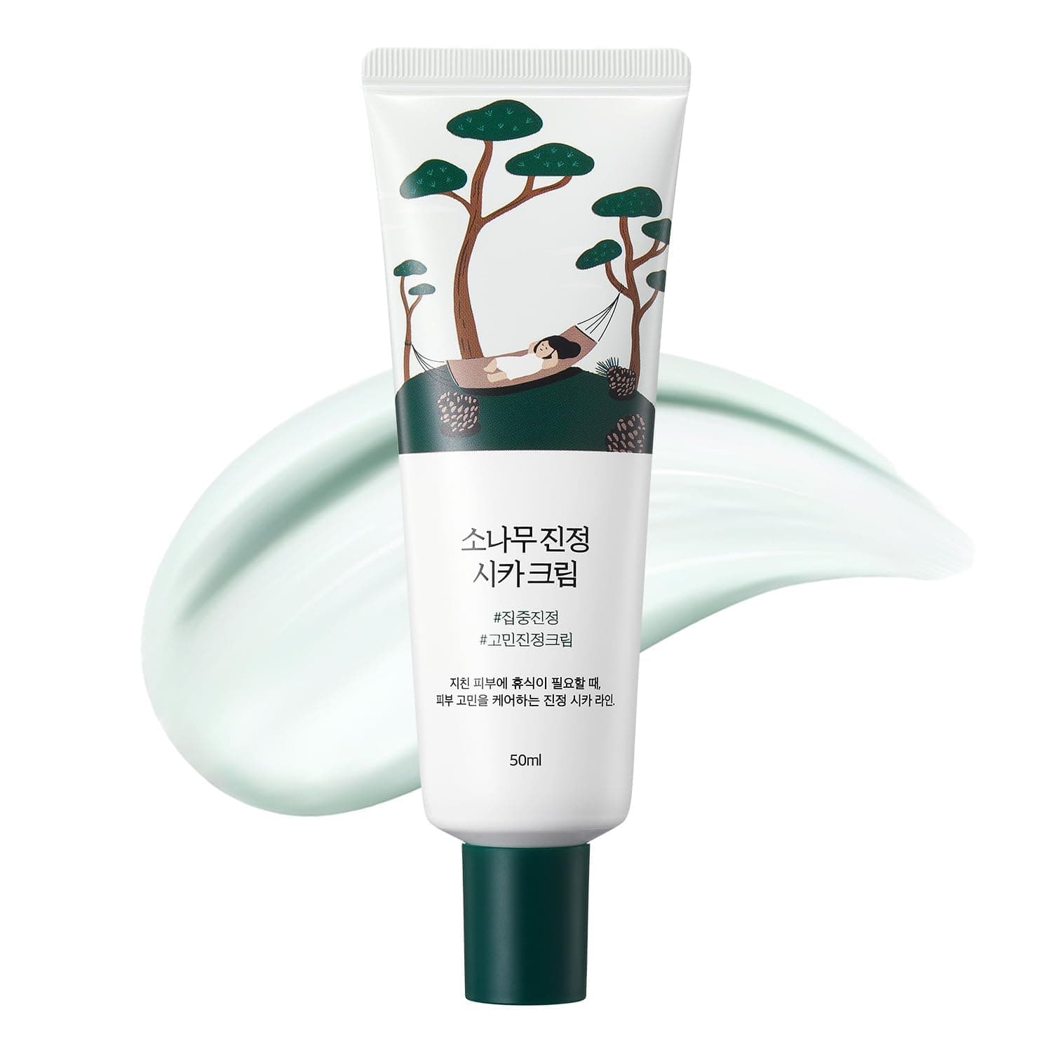 ROUND LAB Pine Calming Cica Cream, 1.69 Fl Oz