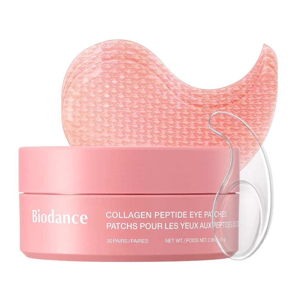 BIODANCE Collagen Peptide Eye Patches, Anti Wrinkle Patches for Face & Smile Line Patches, Under Eye Mask for Fine Lines, Eye Bags & Wrinkles, Korean Skin Care (60 Count)