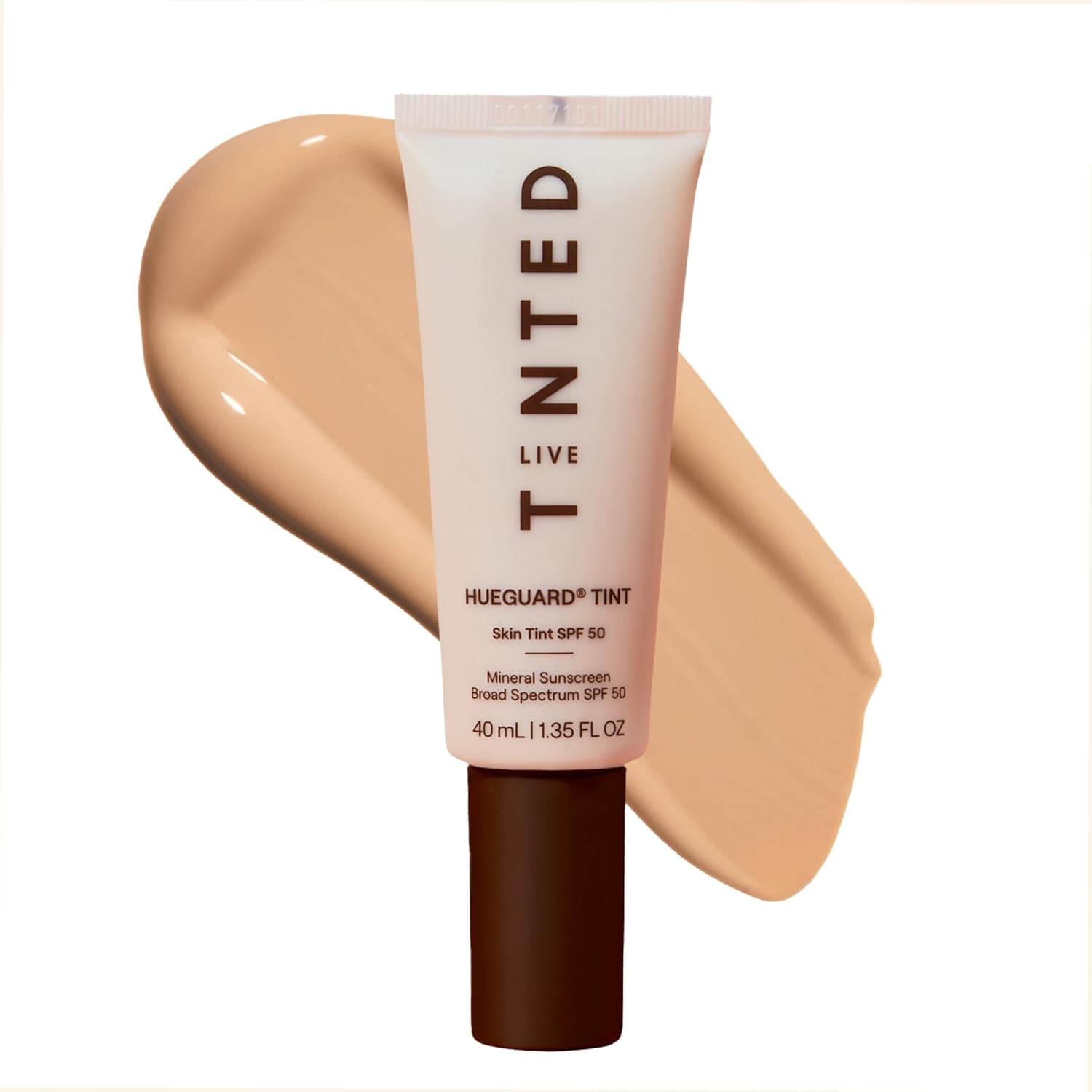 Live Tinted Hueguard Tinted Sunscreen SPF 50 - Mineral Sunscreen for Face, Skin Tint with Buildable Coverage, Dewy Glow Finish, Hydrating, Vegan, Fragrance-Free, Water & Sweat Resistant, Shade 10