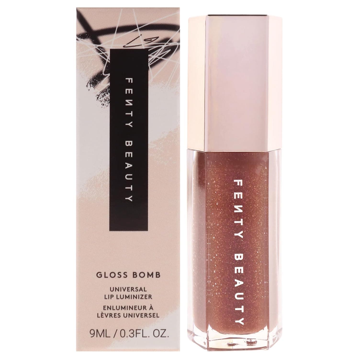 Gloss Bomb Universal Lip Luminizer - 05 Hot Chocolit by Fenty Beauty for Women - 0.3 oz Lip Gloss
