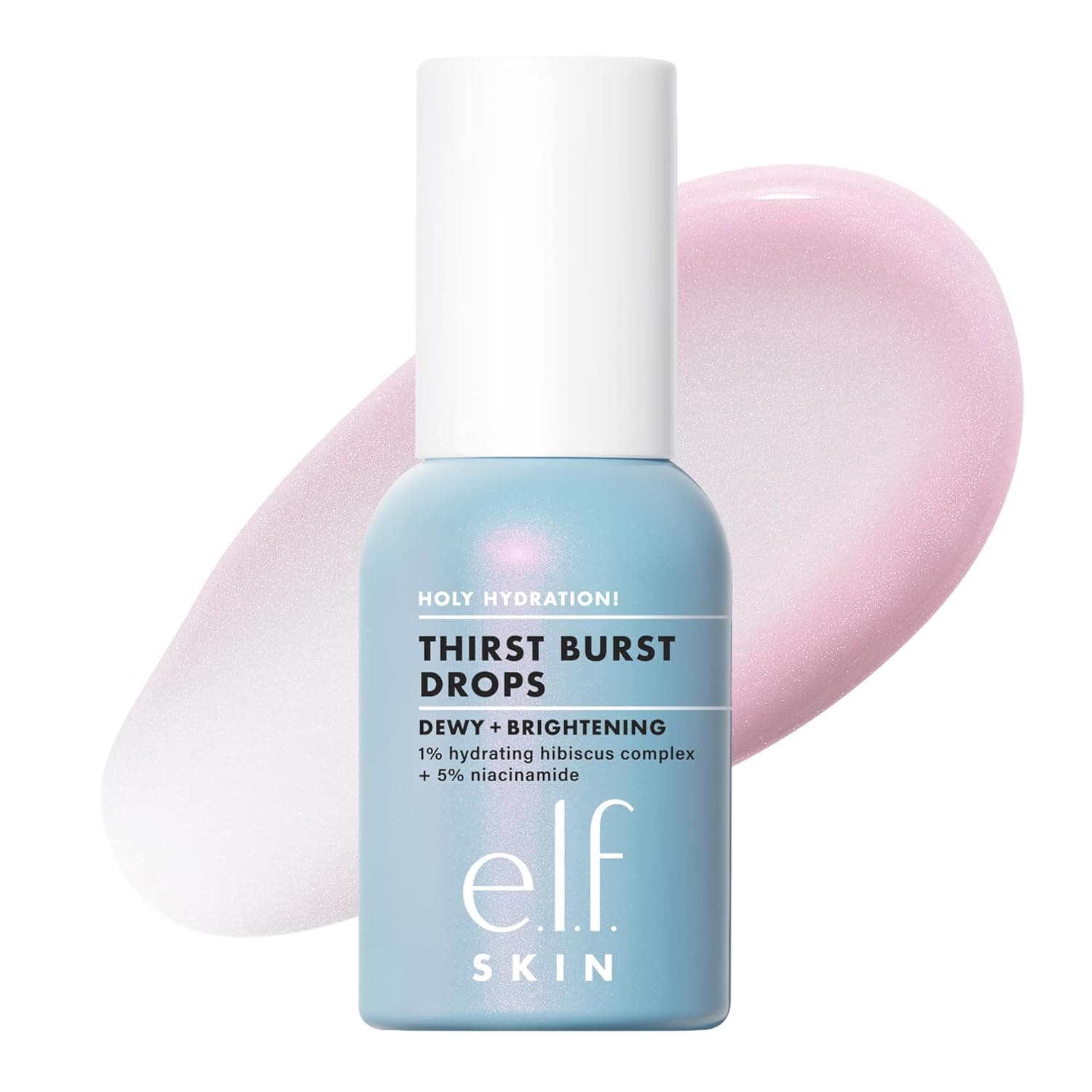 e.l.f. SKIN Holy Hydration! Thirst Burst Drops, Serum For A Radiant Complexion Instantly & Over Time, Made With Hyaluronic Acid, Vegan & Cruelty-Free