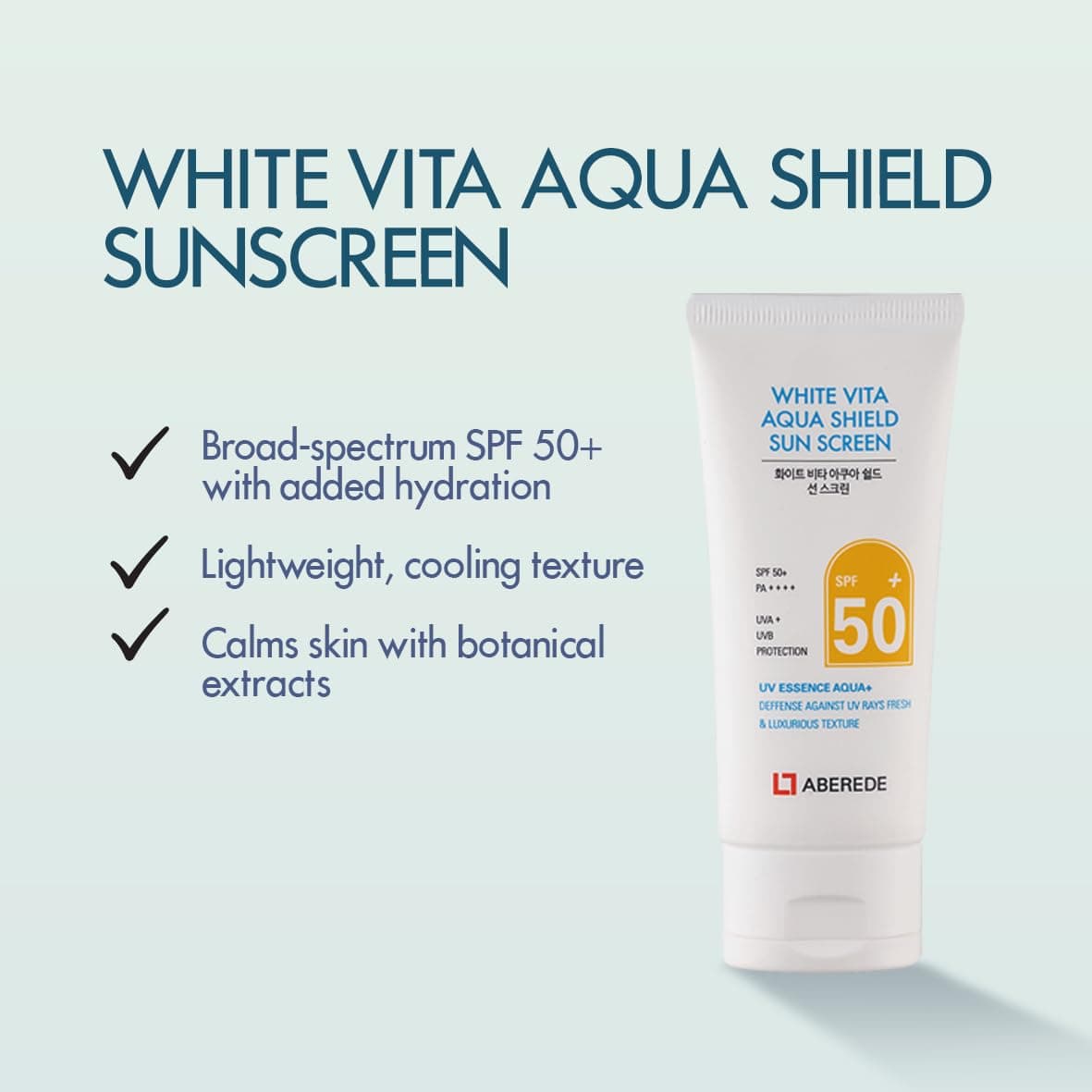 White Vita Aqua Korean Sunscreen SPF50+ PA++++ 4