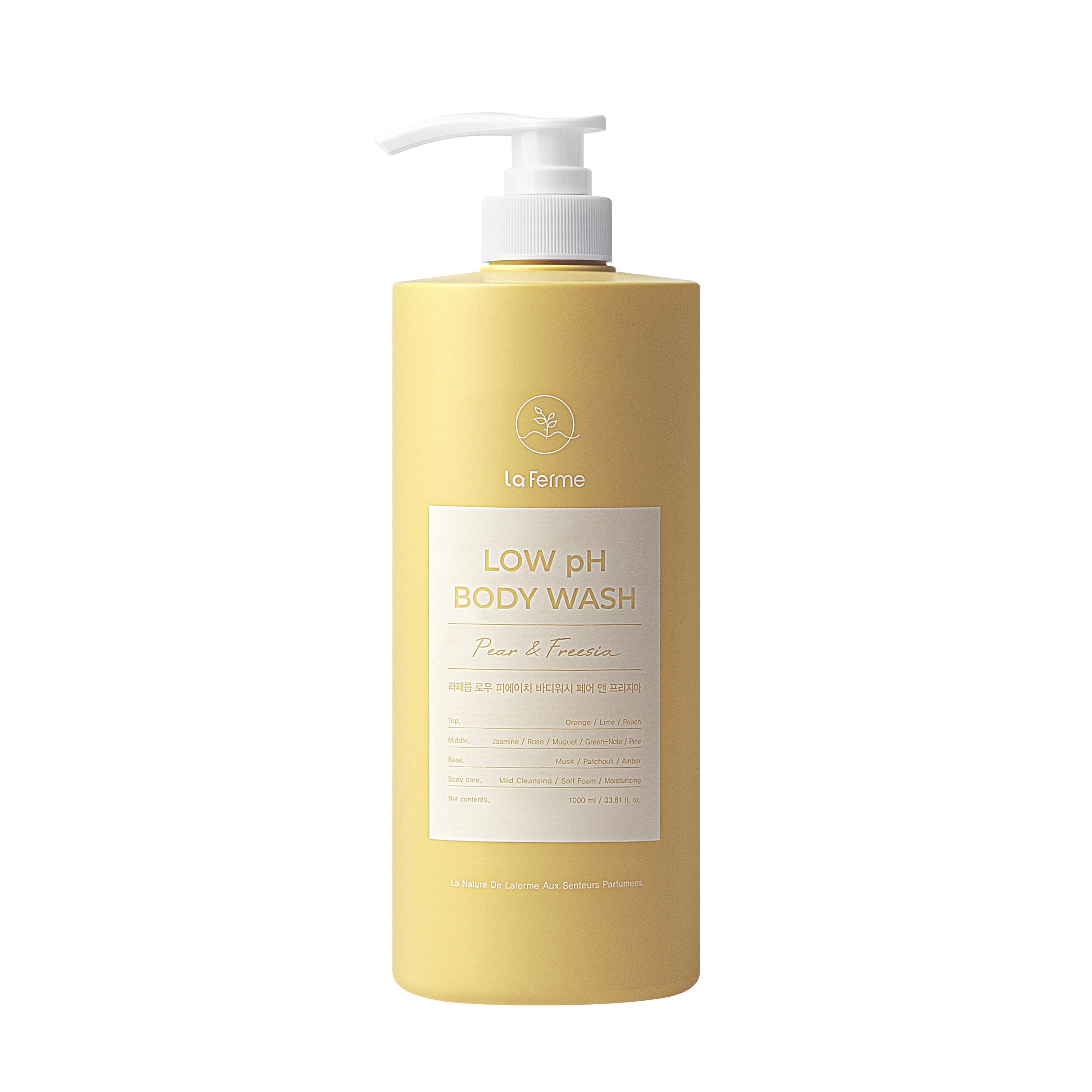 La Ferme Low pH Perfume Body Wash – Pear & Freesia (1L)