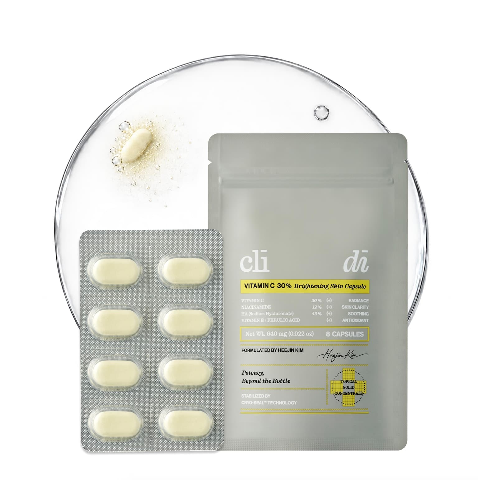 CLIDI Vitamin C 30% Brightening Skin Capsule
